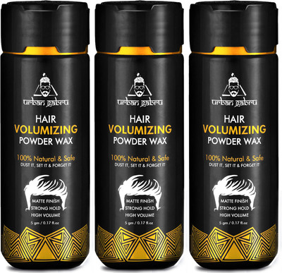 urbangabru Hair Volumizing Powder Wax for Men - Strong Hold - (5 Gram * Pack of 3) Hair Powder(15 g)