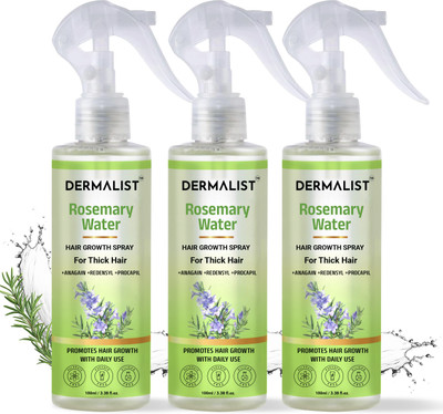 Dermalist Rosemary Water For Hair Growth | Hair Spray for Regrowth | Rosemary Hair Mist Hair Mist(300 ml)