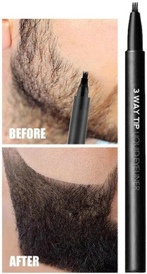 MYEONG Hair Styling Eyebrow Tool Male Mustache Repair Shape Only Beard Pen Beard Cream(1 g)