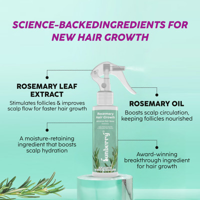 Bonberry Rosemary Hair Growth Advanced Hair Spray for fuller, thicker hair Hair Spray Hair Spray(200 ml)