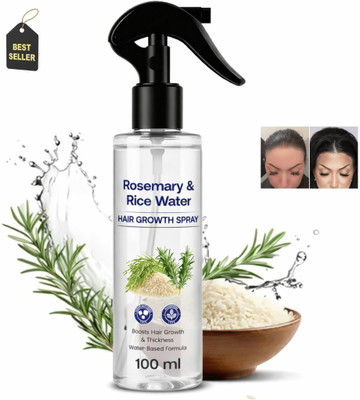 Prinuki Hair Growth & Hair Fall Control Spray, Rosemary and Rice Water for Men and Women(100 ml)