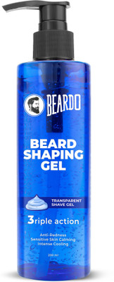 BEARDO Beard Shaping Transparent Shave Gel Beard Gel(200 ml)