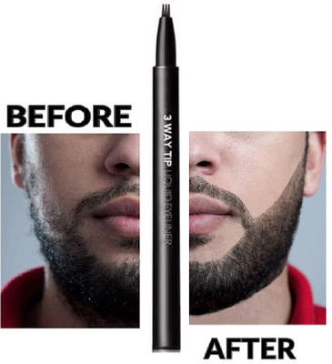 YAWI Beard Pen Filler for Men and Boys Dual Tip 3 in 1 Pen Beard Cream(1 g)