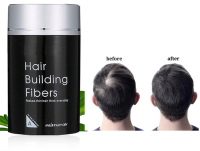 YAWI Black Hair building fiber Instant fuller hair soft Hair Volumizer fiber Hair Fiber(22 g)