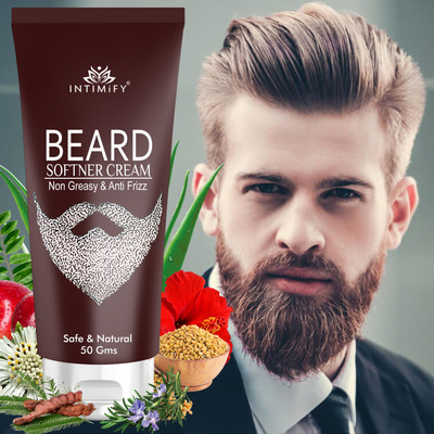 INTIMIFY Beard Softener For Men, Keeps Beard Soft Shiny & Smooth, Nourishes Your Mustache Beard Cream(50 g)