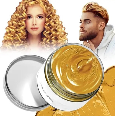 luzimaisa Professional Golden Hair Wax Color Hair Wax for Girl Boy Unisex Wax , gold