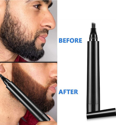MYEONG Beard Pencil Filler for Men, Waterproof Long Lasting Pen Beard Cream(2.5 g)