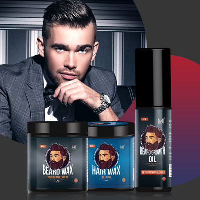 MI FASHION Men Hair Styling Combo, Beard Wax, Beard Growth Oil & Strong Hold Hair Wax Hair Wax  (250 Ml) For Rs. 99 @ 80 %