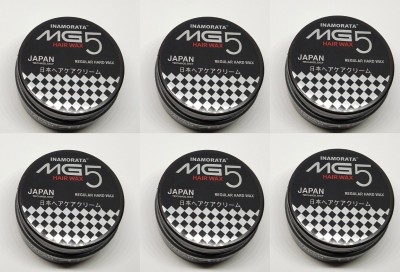 MG5 MEN Japan Hair Wax For Hair Styling (100 Gram) - Pack of 6 Hair Wax(100 g)