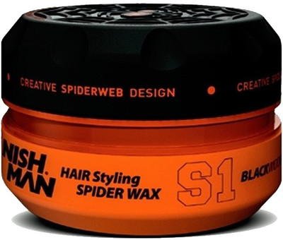 Nishman Spider Wax S1 Black Widow Perfect Shine, Enhances Hair Volume & Texture Hair Wax Hair Wax(100 ml)