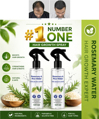 BRALCON Rosemary Water Spray for Thick Hair, Hair Growth & Healthy Scalp Care Hair Spray(200 ml)