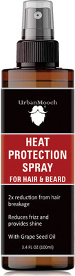 UrbanMooch Heat Protection Spray for Hair & Beard, Reduces Hair Breakage, Controls Damage, Hair Spray(100 ml)
