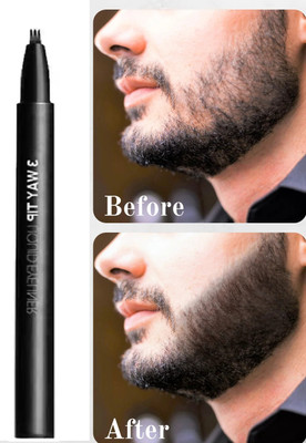 manasona Waterproof Beard Pencil Filler For Men Styling Beard Natural Finish Hair Powder(2.5 g)