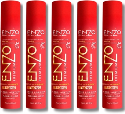 WEEPER Long Lasting Premium Ultra Shine Finish Hair Spray(Pack Of 5) Hair Spray(420 ml)