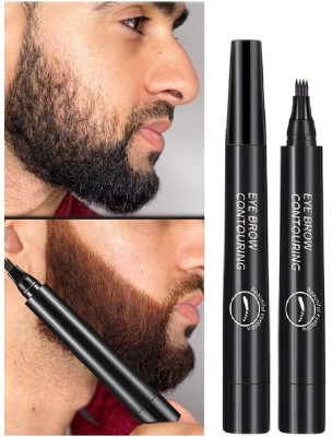 MYEONG Beard Pencil Filler for Men, Beard Filling Pen Beard Cream(2.5 g)