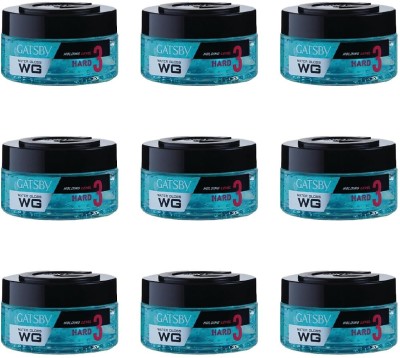 GATSBY Japan Water Gloss - Hard, (Set of 9) Hair Gel(30 g)