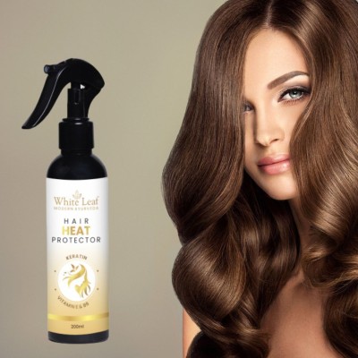 White Leaf HAIR HEAT PROTECTOR helps protect against heat damage Hair Spray(200 ml)