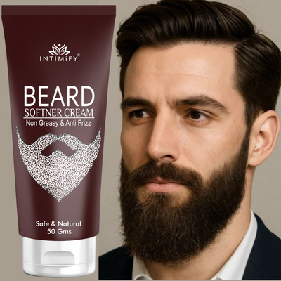 INTIMIFY Beard Softener Cream, Softens and Smoothens Rough Beard For Men Beard Cream(50 g)