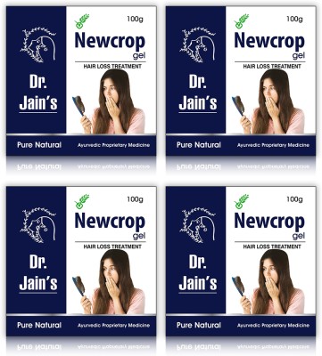 Dr. Jain's Newcrop Grow Hair Gel Stops Hair Fall 100g Pack of 4 Hair Gel(400 g)