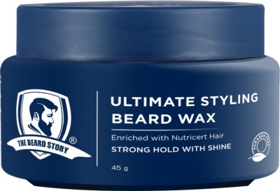 THE BEARD STORY Ultimate Styling Beard & Moustache Wax, Non Greasy, Strong Hold With Shine Beard Gel(45 g)