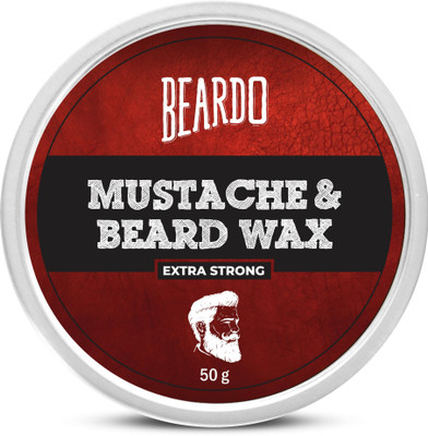 BEARDO Beard & Mustache Wax Extra Strong 50 Gm Hair Wax(50 g)