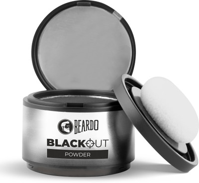 BEARDO Blackout Beard & Hair Powder | Instant Coverage For Grey Beard & Hair Powder(4 g)