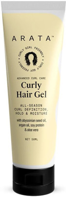 ARATA Curl Gel for Frizzy, Wavy, Curly Hair | For Moisturisation and Definition Hair Gel(50 ml)