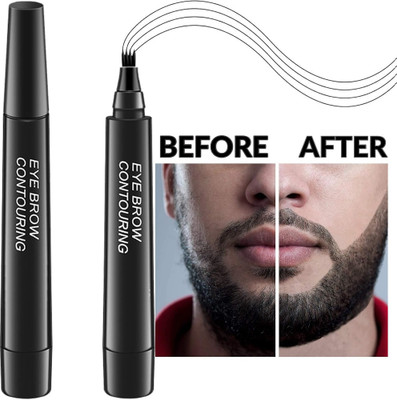 WOONGMI Best Beard Pencil Filler For Men, Waterproof Beard Pen,Long Lasting Coverage. Beard Cream(2.5 g)