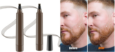 YAWI Beard Styling, Sweat Proof Beard Pencil Filler Mustache with combo Beard Cream(5 g)