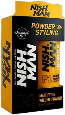 Nishman Hair Volumizing Powder Wax | 24hrs Strong Hold for unisex | Matte finish Hair Powder(20 g)