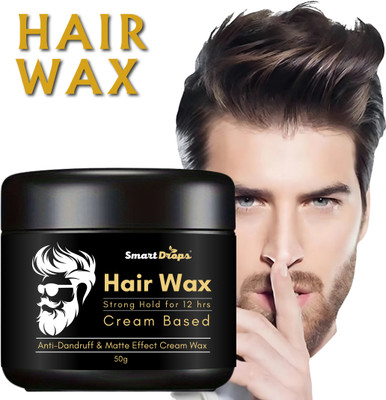 smartdrops Hair Wax Strong Hold for 12 hrs Cream Based Anti-Dandruff & Matte Effect Cream Hair Wax(50 g)