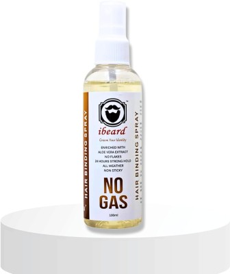 ibeard No Gas Hair Binding Spray For Strong Beard Hold |Non-Sticky For Sikh Men Hair Spray(100 ml)