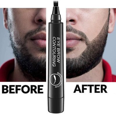 luzimaisa 4-Tip Beard Pencil Filler for Men Beard Gel(2.5 g)