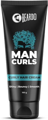 BEARDO Man Curls Curly Hair Cream | Define & Enhance Curls with Natural Hold Hair Cream(100 g)