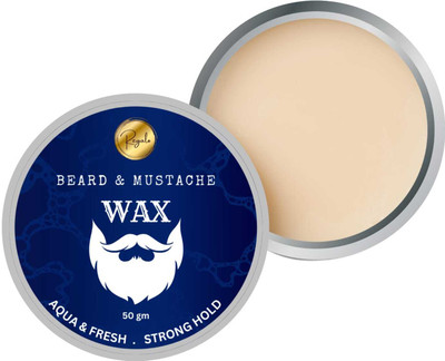 Regalo Beard & Mustache Wax | Aqua & Fresh | Argan Oil | Shine & Strong to Medium Hold Beard Cream(50 g)