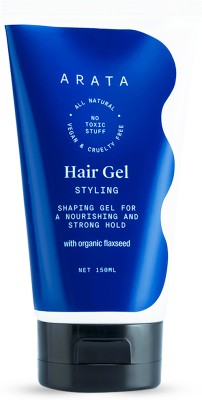 ARATA Hair Styling Gel for Men|Daily Use |Strong Hold|With Organic Flaxseed Hair Gel(150 ml)