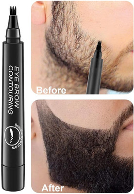 manasona Beard Filler Pen For Men And Boys, Water Proof Long Lasting Coverage Pen Beard Cream(2.5 g)
