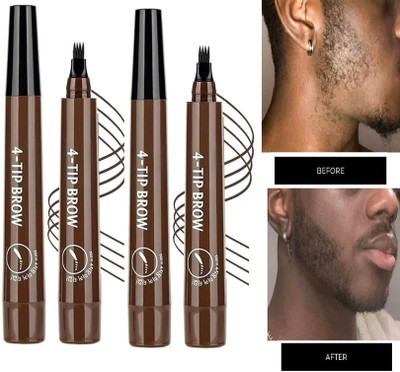 YAWI Men's Beard Color pen for filler dark brown Beard Cream(5 g)