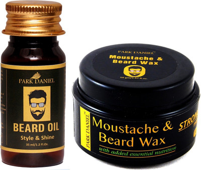 PARK DANIEL Beard Oil and Moustache & Beard wax Combo pack( 35 ml & 50 gm) Hair Wax(85 g)