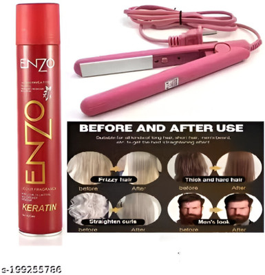 Popcorn MINI STRAIGHTNER AND ENZO COMBO Hair Spray(420 ml)