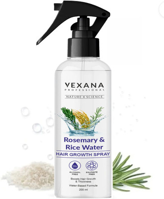 vexana Rosemary & Rise Water Hair Spray with Rice Water for Hair Regrowth Hair Spray(200 ml)