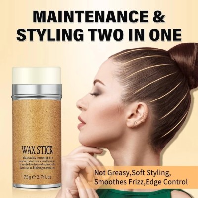 Jiwoo Stick for Hair Styling Wax Stick Non-greasy Styling Wax Hair Hair Cream(75 g)