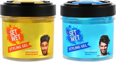 SET WET COOL 250 ML and Ultimate 250ml Hair Gel 500 ml Hair Gel(500 ml)