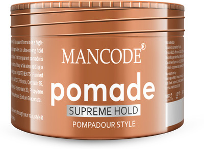 MANCODE Hair Styling Pomade Wax for Men–Supreme Hold, Glossy, Non-Greasy, Flexible Hold Hair Wax(100 ml)