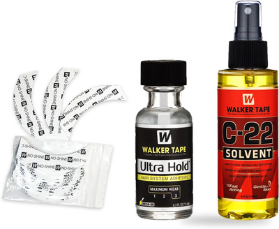 TRESS Walker Ultra Hold 15ml+C22 Remover 118ml+No Shine Tape 36 pcs Secure Hold Hair Spray(118 ml)