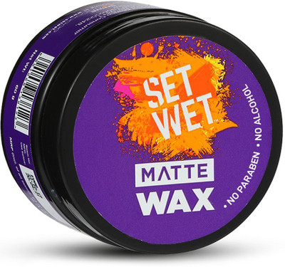 SET WET Hair Wax For Men - Matte Wax for Matte Look & Strong Hold, Restylable Anytime Hair Wax(60 g)