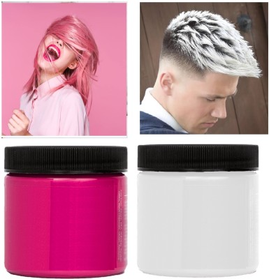 GFSU - GO FOR SOMETHING UNIQUE Natural Instant Hairstyle Cream & Hairstyle Pink & White Wax for Women & Men Hair Wax(200 g)
