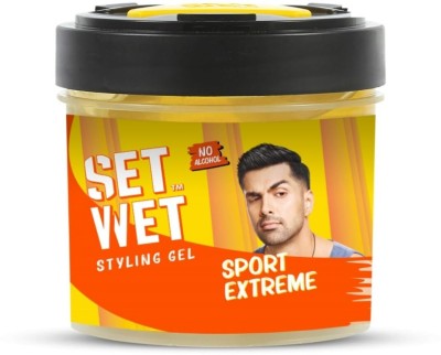 SET WET Sport Extreme Gel For Extreme Hold & High Shine Hair Gel(250 ml)