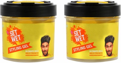 SET WET ultimate hold hair gel(pack-2) Hair Gel(500 ml)