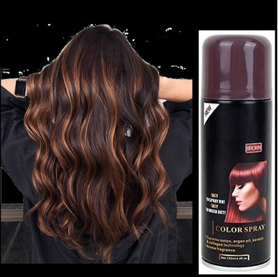 GFSU - GO FOR SOMETHING UNIQUE Temporary brown Concealer Spray Light Brown Hair Spray(100 ml)
